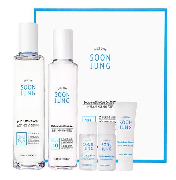 ETUDE HOUSE純晶柔妍平衡水凝乳，適合敏感肌使用，其純淨不刺激的成分展示於簡潔背景中。